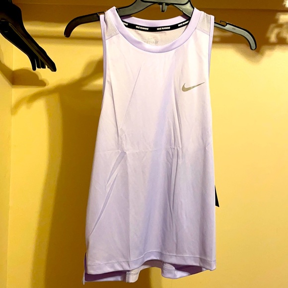 NWT light purple/lavender Nike dri fit small workout running tank top - Picture 2 of 5
